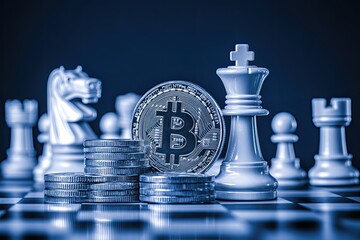 Poster - Combining business strategy ideas with the concept of Bitcoin and a chess board game