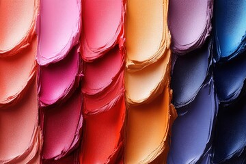 Poster - Colored strokes create vibrant abstract patterns in art