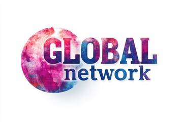 Poster - Creative vector graphic layout illustrating global network connections