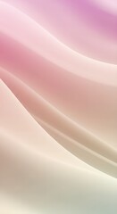 Poster - Soft pink and cream gradient fabric background with gentle folds and smooth texture. Abstract elegant design for fashion, beauty, or wedding concepts. Silk-like material.