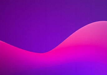 Poster - Abstract purple and pink wave design on vibrant background. Minimalist digital artwork with smooth curves. Modern graphic for presentations or website headers.