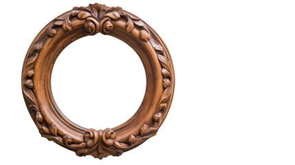 Aufkleber - Oval baroque picture frame featuring a transparent background, perfect for showcasing images while enhancing interior decor with vintage charm