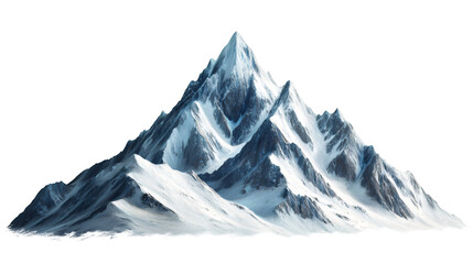 Fototapete - Snowy mountain peak towering against transparent backdrop, representing wilderness, exploration, alpine landscapes