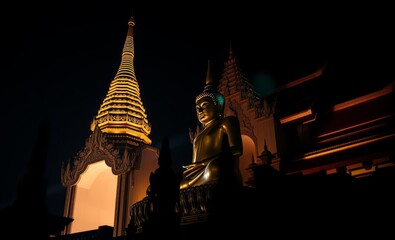 Phra phuttha sihing buddha at phra sing waramahavihan temple East Asian china japan japanese asian korea korean taiwan east asia singapore singaporean chinese taiwanese hong kong happy