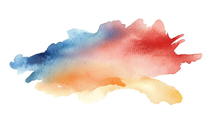 Poster - Vibrant watercolor splash merging colorful hues, creating artistic background with open space for design elements