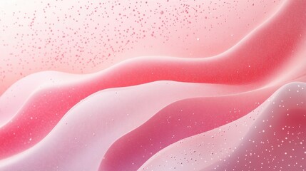 Poster - gentle pink and white wavy abstract background with sparkling details