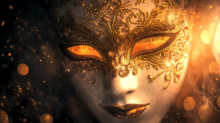 Wall Mural - ornate venetian carnival mask