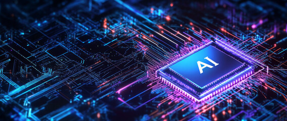 AI Learning and Artificial Intelligence Concept. Business, modern technology, internet and networking concept. 
