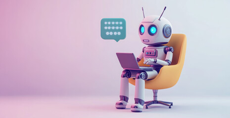 Fototapete - Ai Chatbots working and chatting in computer