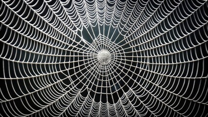 Spiderweb, Macro, Closeup, White Background
