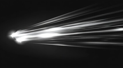 Poster - Dynamic light trails creating visual effects in dark environment abstract photography high-speed motion