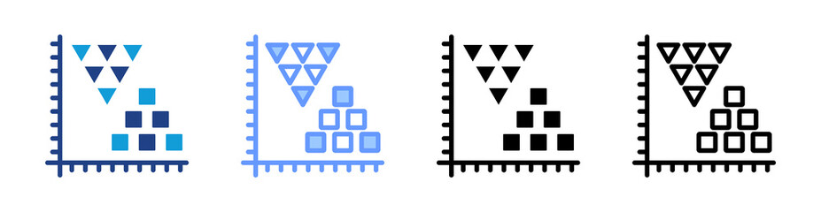 Poster - Cluster Analysis icon set multiple style collection