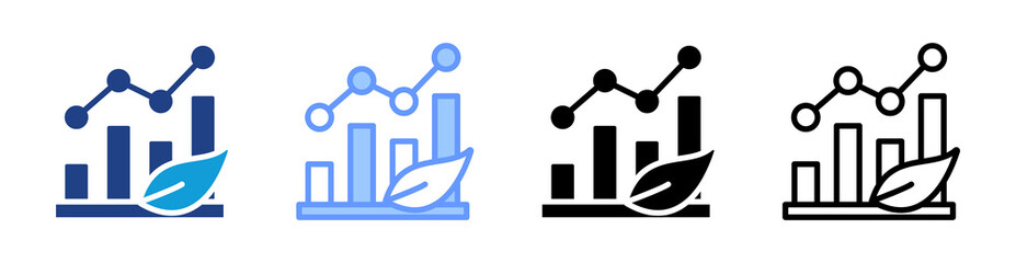 Poster - Biostatistics icon set multiple style collection