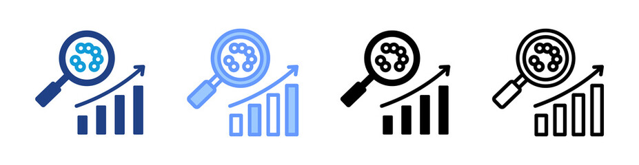 Poster - Proteomic Analysis icon set multiple style collection