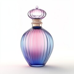 Poster - A high-end perfume bottle, depicted in isolation on a transparent backdrop, crafted by image