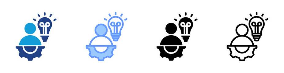 Poster - Cofounder icon set multiple style collection