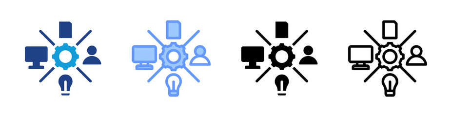 Poster - Role icon set multiple style collection