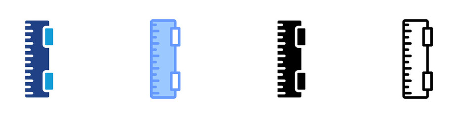 Poster - Surveying Rod icon set multiple style collection