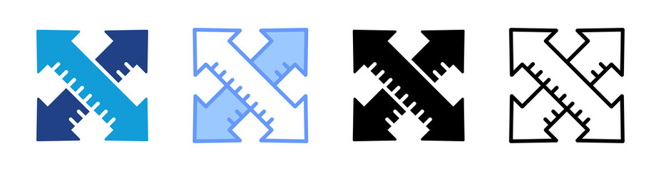 Poster - Traversing icon set multiple style collection