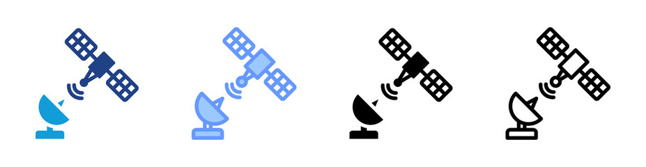 Poster - Remote Sensing icon set multiple style collection