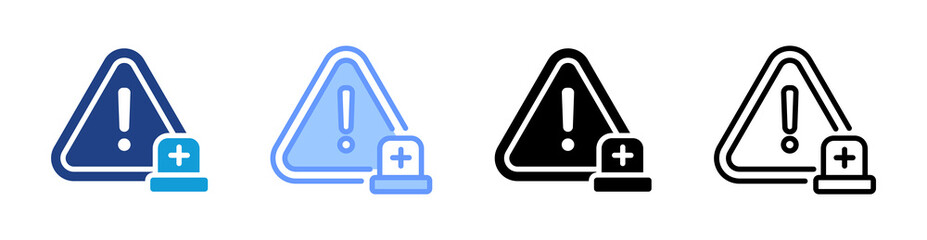 Aufkleber - Emergency icon set multiple style collection