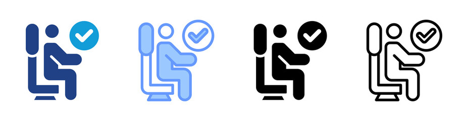 Poster - Ergonomics icon set multiple style collection