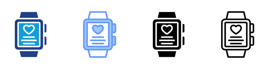 Aufkleber - Smartwatch icon set multiple style collection