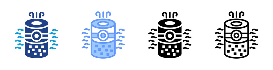 Poster - Air Purifier icon set multiple style collection