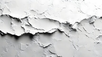 Poster - Abstract image of a white textured surface. A study of light and shadow on a grainy, crumbly material. Abstract White Texture: A Study in Light and Shadow