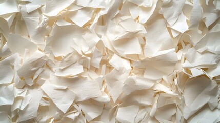 Poster - Close-up of many torn pieces of white paper. Abstract texture background image. Abstract Texture: A Pile of Torn White Paper Pieces Shredded surface