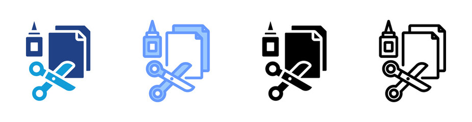 Aufkleber - Crafting icon set multiple style collection