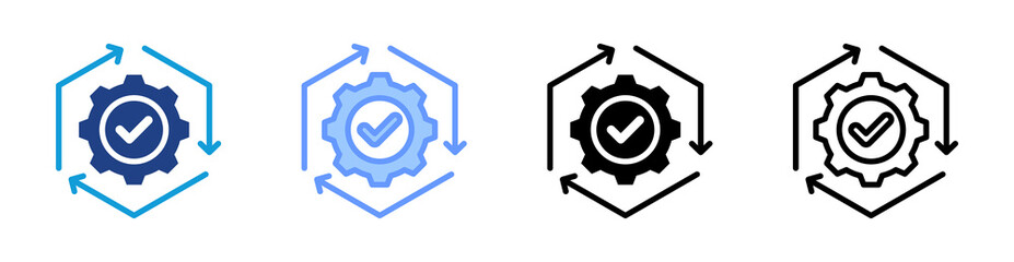 Poster - Eco icon set multiple style collection
