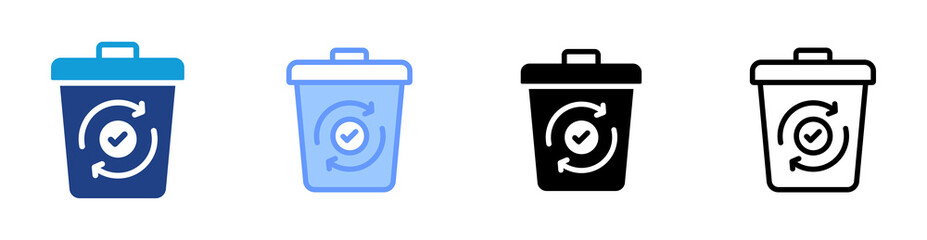 Poster - Repurposing Waste icon set multiple style collection