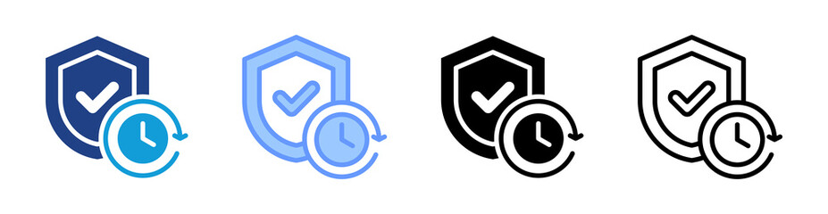 Aufkleber - Durability icon set multiple style collection