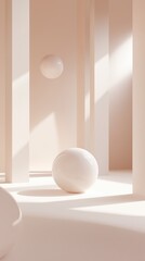 Fototapete - Minimalist Geometric Harmony
