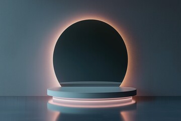 Fototapete - Elegant Minimalist Podium