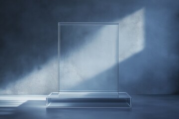 Fototapete - Minimal Glass Display Board