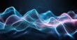 © Feryu - Digital landscape of glowing data points forming waves, showcasing futuristic technology