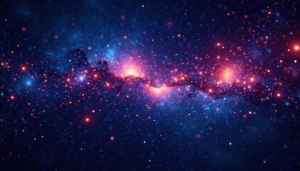 sparkling stars in vast darkness, galaxy, space, stars