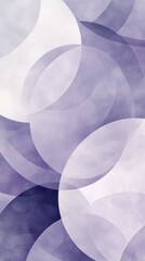 Wall Mural - overlapping textured circles create an abstract lavender colored design