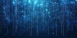 © Feryu - Flowing streams of falling digital data in a dark blue futuristic matrix setting, used for backgrounds