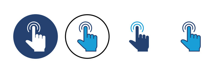 Poster - hand click icon vector. pointer icon vector. hand cursor icon vector