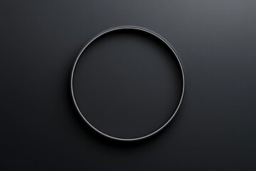 Wall Mural - Black Circle Minimalist Abstract Background