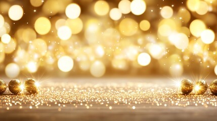 Poster - Twinkling Lights and Bokeh Effects for Festive Backgrounds and Decor