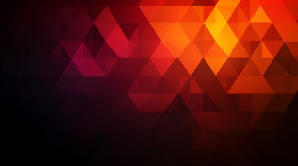 Fototapete - Geometric Arrangement of Colorful Triangles and Squares in Abstract Design