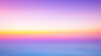 Poster - Colorful Gradient Transition Across Horizontal Horizon in Soft Tones
