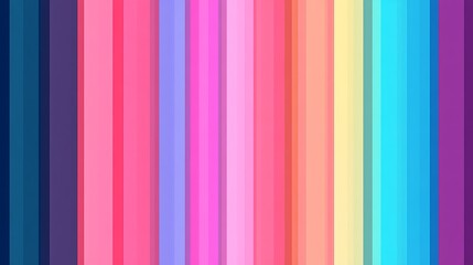 Poster - Vibrant Color Gradient Background with Smooth Transitioning Stripes
