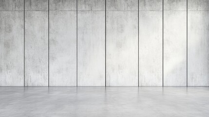 Poster - Industrial Concrete Design Featuring Smooth Textured Wall Panels