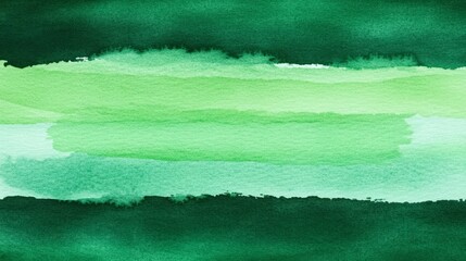 Poster - Macro Shot of Watercolor Green Stripes Capturing Creative Artistic Flow
