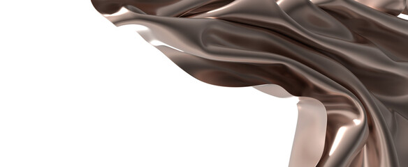 Aufkleber - Abstract Draped Fabric with Metallic Sheen